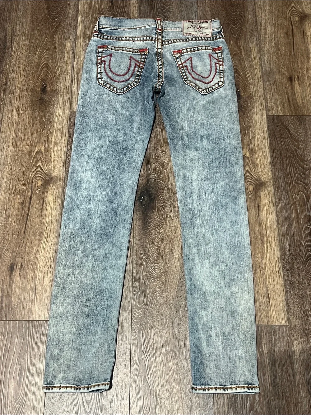 True Religion Jeans Rocco Relaxed Skinny Men's Size 30 Light Wash Blue